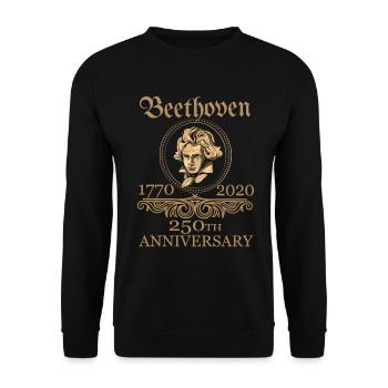 Beethoven 250 Jahre - Unisex Pullover - Schwarz - Vorne - Alina (178cm) & Michal (187cm)
