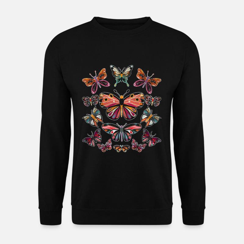 Schmetterling Tier - Unisex Pullover - Schwarz