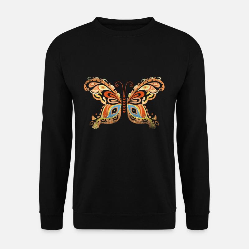 papillon - Sweat-shirt Unisexe - noir