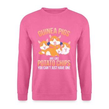 Meerschweinchen Tierliebhaber - Unisex Pullover - Pink - Vorne