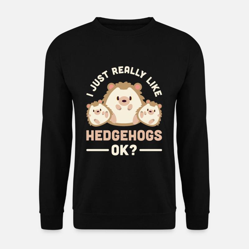 Hedgehog - Unisex Sweatshirt - black
