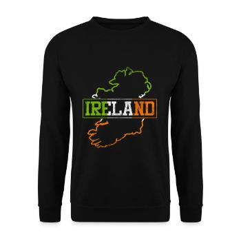 Irlande - Sweat-shirt Unisexe - noir - Devant - Alina (178cm) & Michal (187cm)