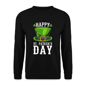 Terre de St Patricks Day - Sweat-shirt Unisexe - noir - Devant - Alina (178cm) & Michal (187cm)