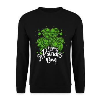 Irlande patrie Saint Patricks Day - Sweat-shirt Unisexe - noir - Devant - Alina (178cm) & Michal (187cm)