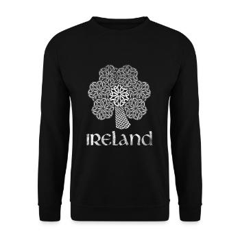 Irland - Unisex Pullover - Schwarz - Vorne - Alina (178cm) & Michal (187cm)