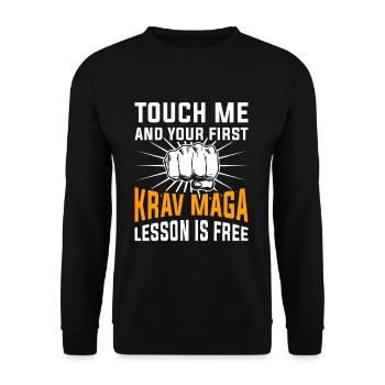 Krav Maga - Sweat-shirt Unisexe - noir - Devant - Alina (178cm) & Michal (187cm)