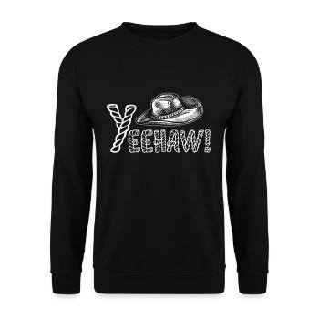 Chapeau de Cowboy Cowboy Far West - Sweat-shirt Unisexe - noir - Devant - Alina (178cm) & Michal (187cm)