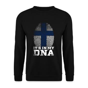 Finland Wikinger - Unisex Pullover - Schwarz - Vorne - Alina (178cm) & Michal (187cm)