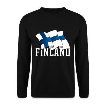 finland - Unisex Sweatshirt - black - Front - Alina (178cm) & Michal (187cm)