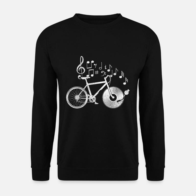 Fahrrad Notenschlüssel - Unisex Pullover - Schwarz