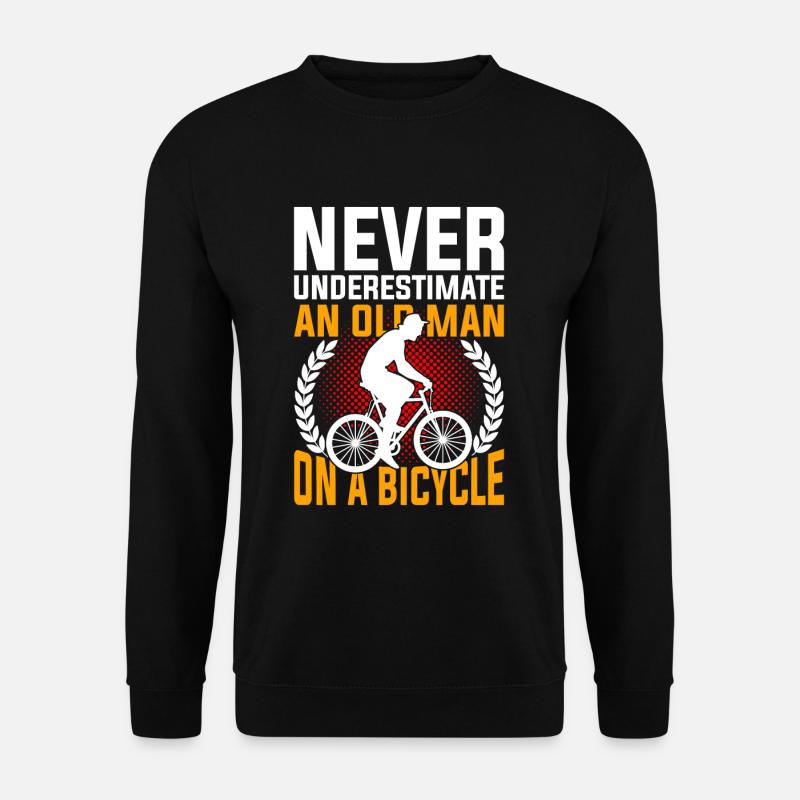Bicycle old man - Unisex Sweatshirt - black