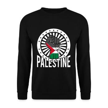 Palästina - Unisex Pullover - Schwarz - Vorne - Alina (178cm) & Michal (187cm)