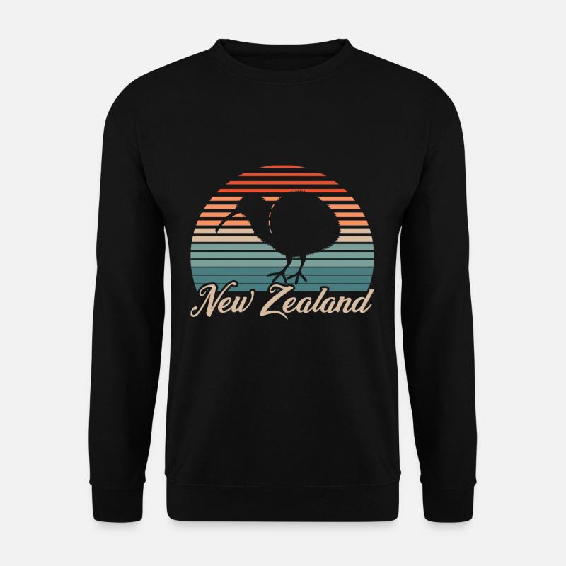 Neuseeland Neuseeländer Backpacker - Unisex Pullover - Schwarz