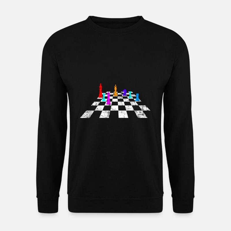 Rétro jeu d’échecs - Sweat-shirt Unisexe - noir