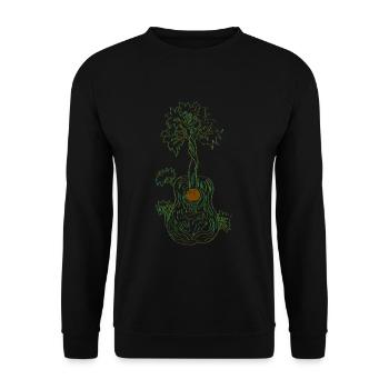 Arbre de guitare - Sweat-shirt Unisexe - noir - Devant - Alina (178cm) & Michal (187cm)