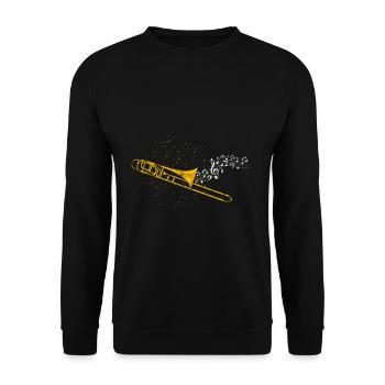 Posaune Orchester - Unisex Pullover - Schwarz - Vorne - Alina (178cm) & Michal (187cm)