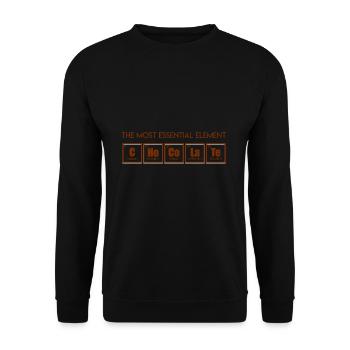 Schokolade - Unisex Pullover - Schwarz - Vorne - Alina (178cm) & Michal (187cm)