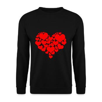 Carnaval du coeur - Sweat-shirt Unisexe - noir - Devant - Alina (178cm) & Michal (187cm)