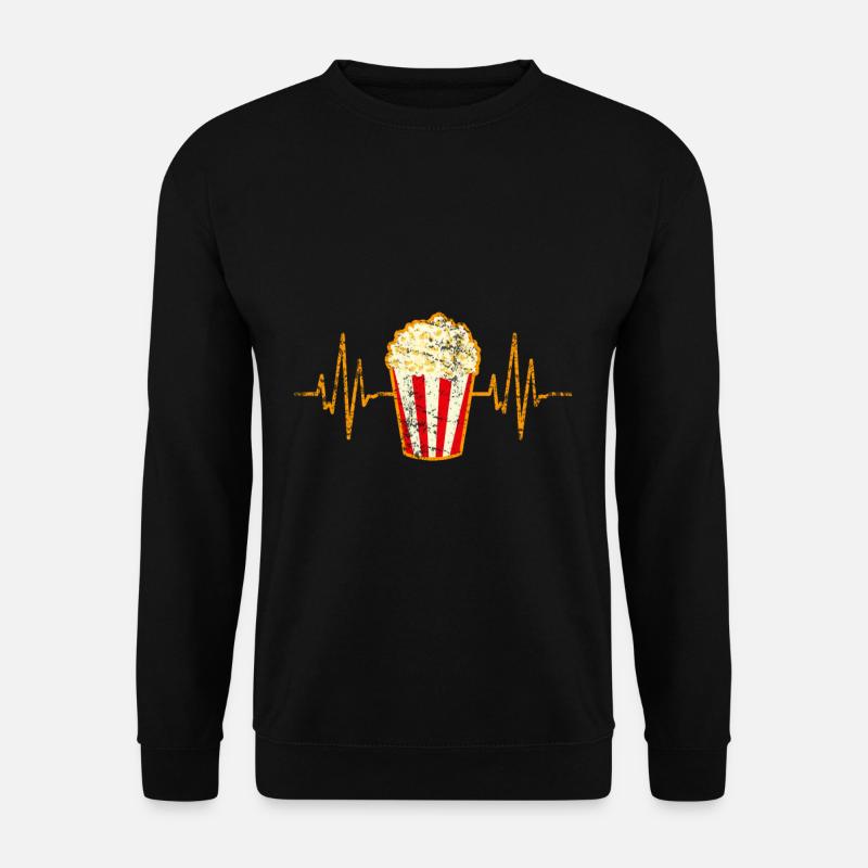 Popcorn Herz - Unisex Pullover - Schwarz