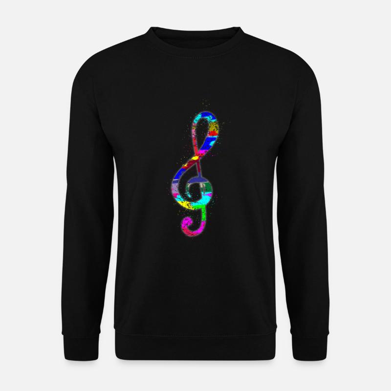 Notes de musique Clef - Sweat-shirt Unisexe - noir