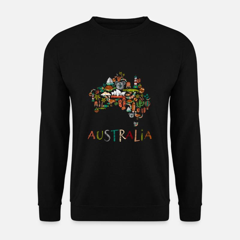 Australia Land - Unisex Pullover - Schwarz