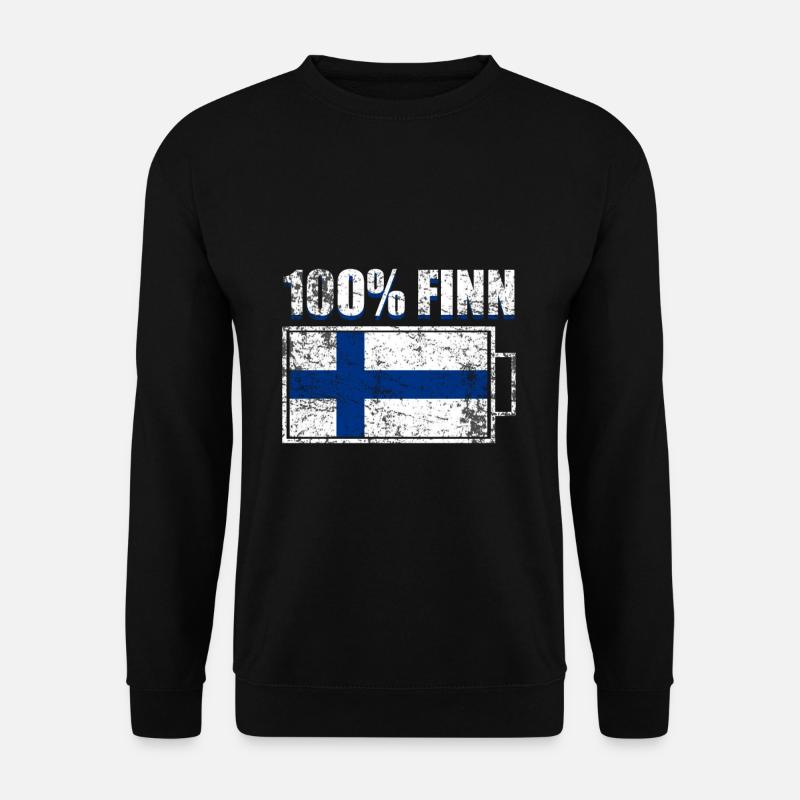 Finnland - Unisex Pullover - Schwarz