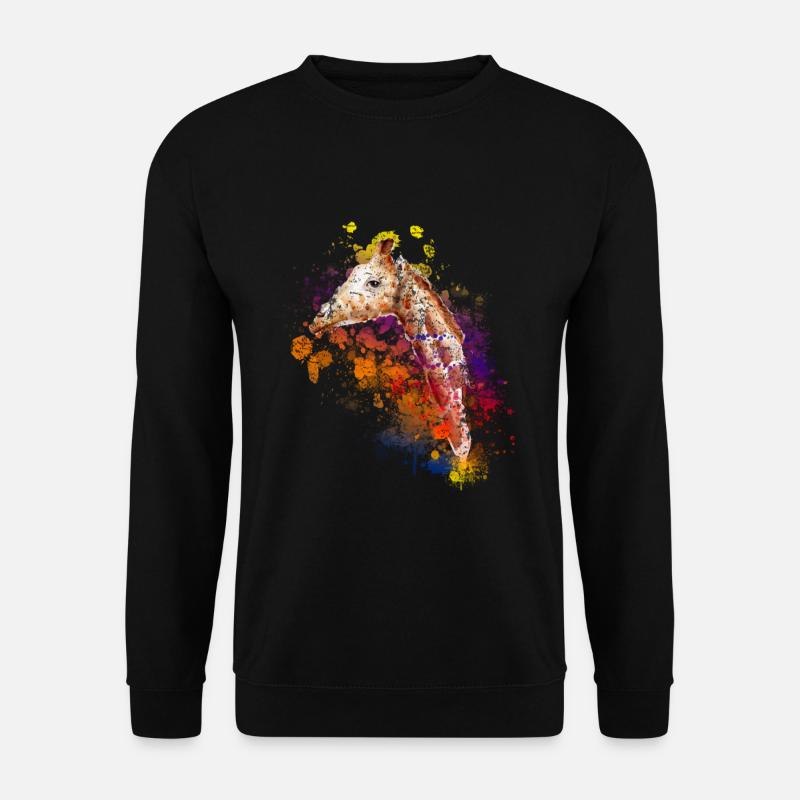 Giraffe - Unisex Pullover - Schwarz