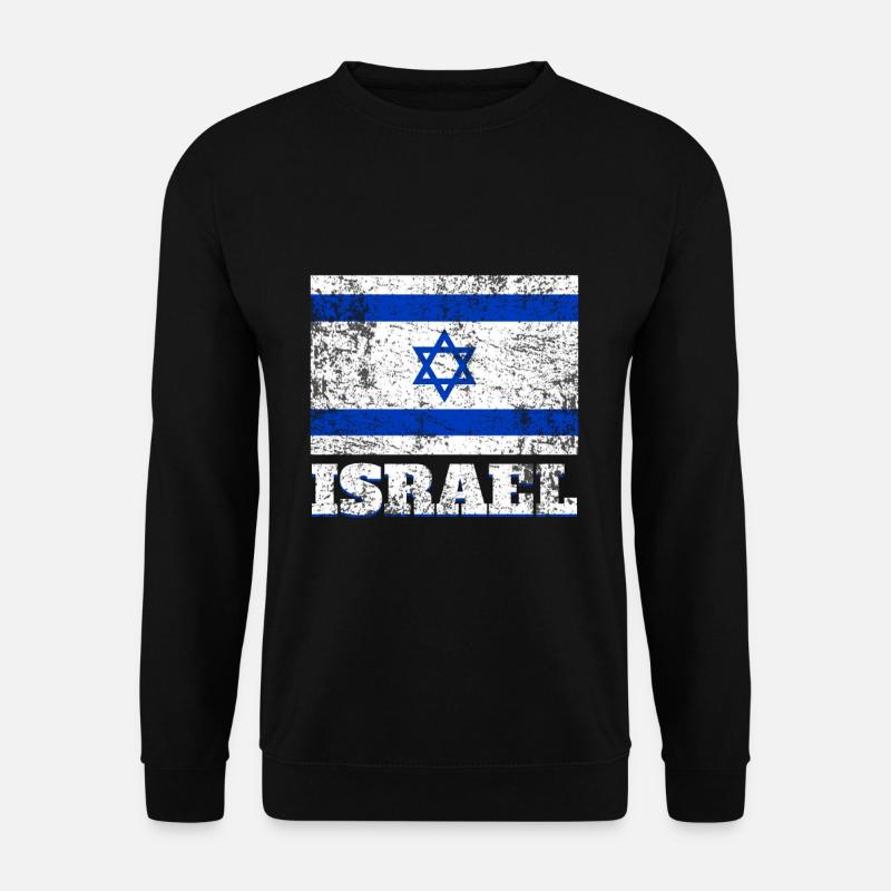 Drapeau d’Israël - Sweat-shirt Unisexe - noir