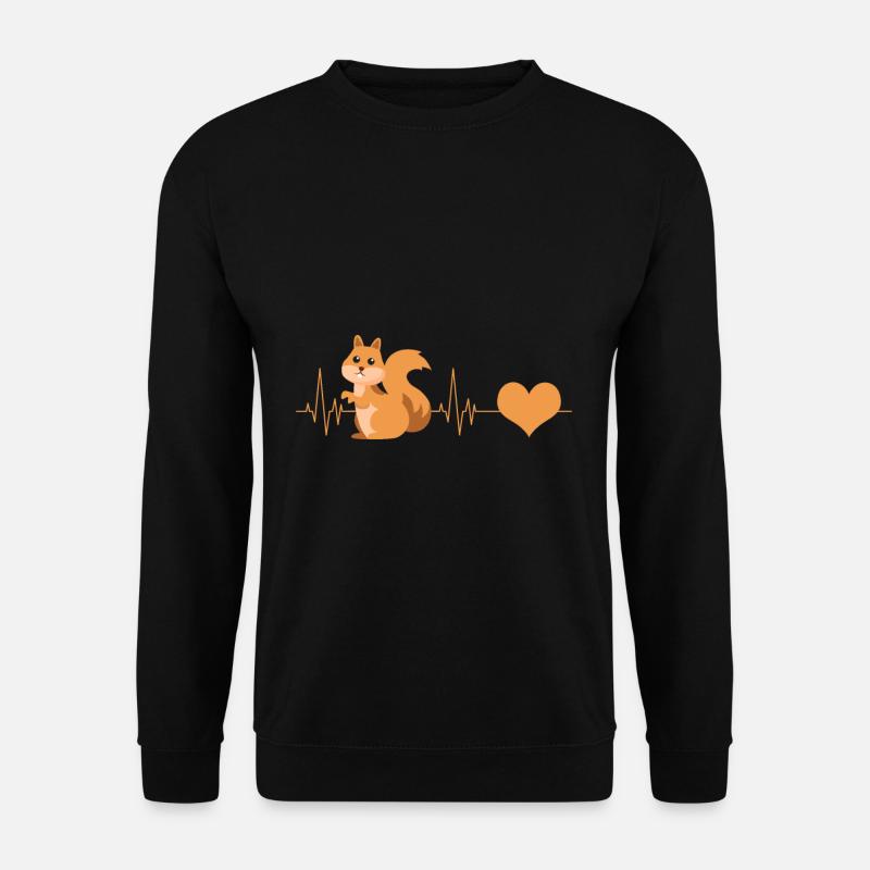 Eichhörnchen Herzschlag - Unisex Pullover - Schwarz