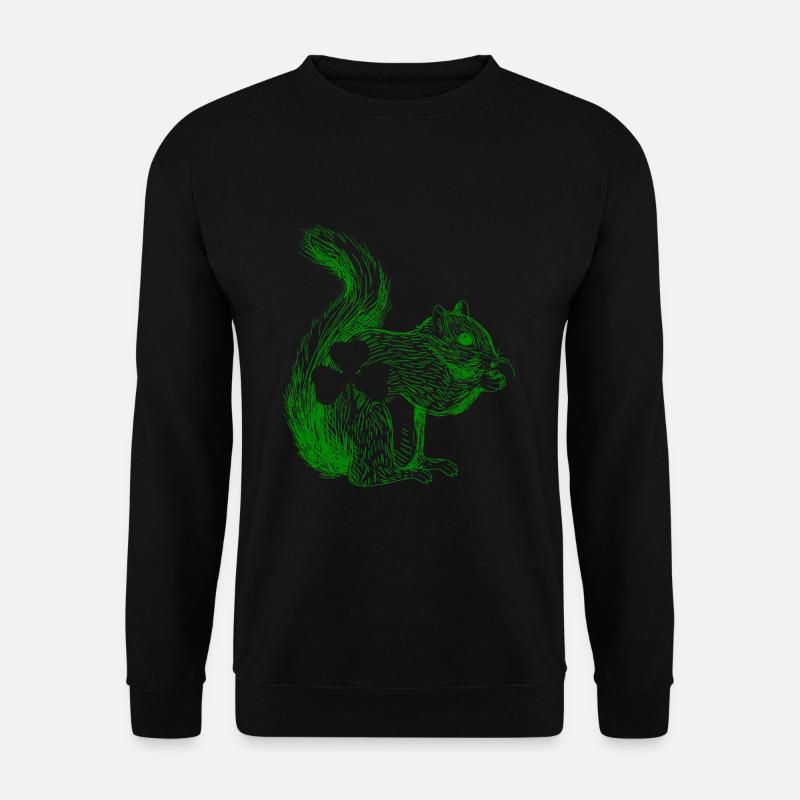 Eichhörnchen Niedliches Tier - Unisex Pullover - Schwarz
