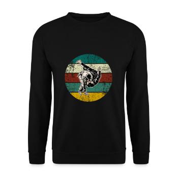 Judo - Sweat-shirt Unisexe - noir - Devant - Alina (178cm) & Michal (187cm)