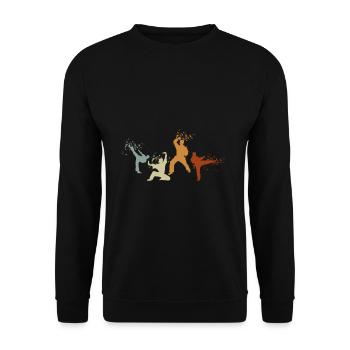 Karaté - Sweat-shirt Unisexe - noir - Devant - Alina (178cm) & Michal (187cm)