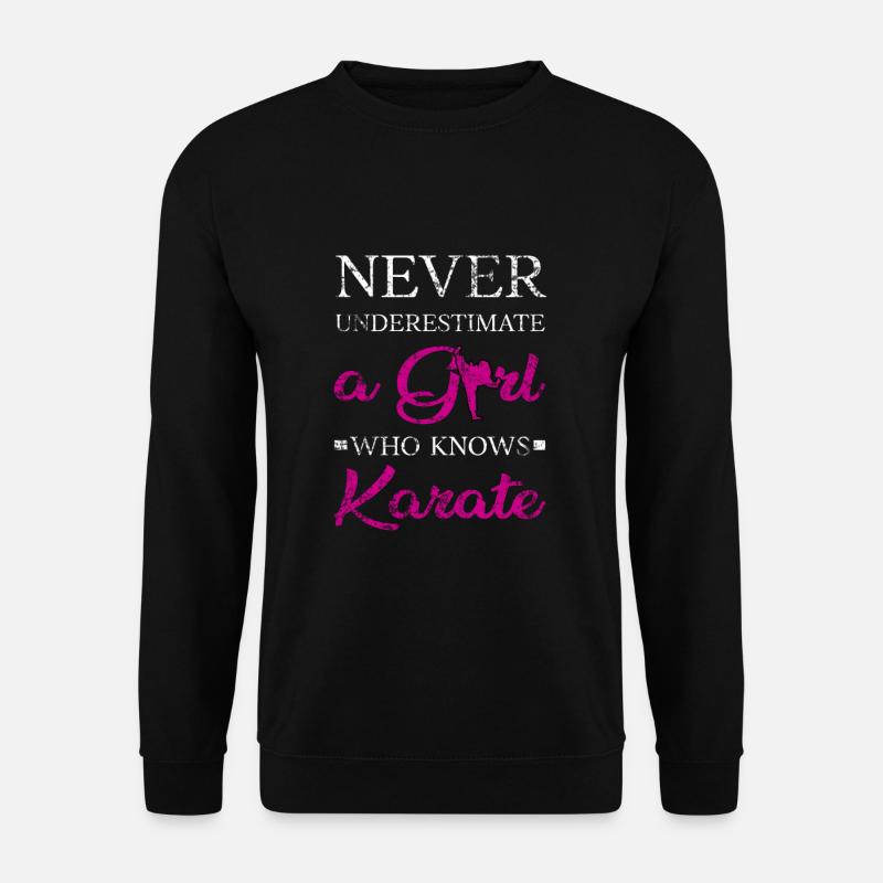 Karate Mädchen - Unisex Pullover - Schwarz