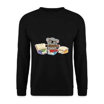 koala - Sweat-shirt Unisexe - noir - Devant - Alina (178cm) & Michal (187cm)
