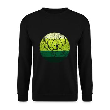 Koala bear - Unisex Sweatshirt - black - Front - Alina (178cm) & Michal (187cm)