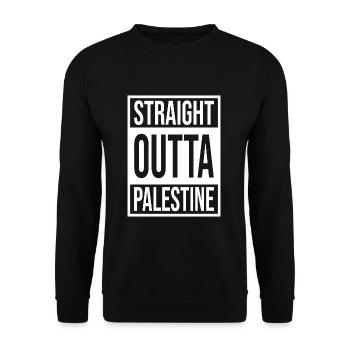 Palestine - Sweat-shirt Unisexe - noir - Devant - Alina (178cm) & Michal (187cm)
