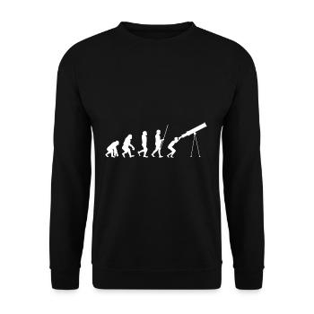 Astronom Evolution - Unisex Pullover - Schwarz - Vorne - Alina (178cm) & Michal (187cm)