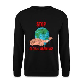 Earth Day Earth Environment - Unisex Sweatshirt - black - Front - Alina (178cm) & Michal (187cm)