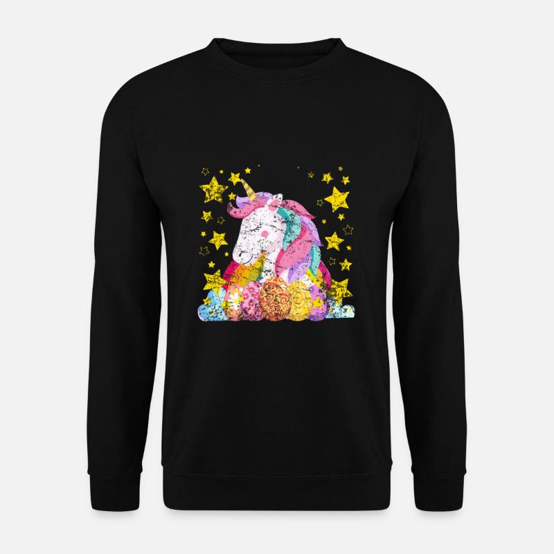Ostern Einhorn - Unisex Pullover - Schwarz
