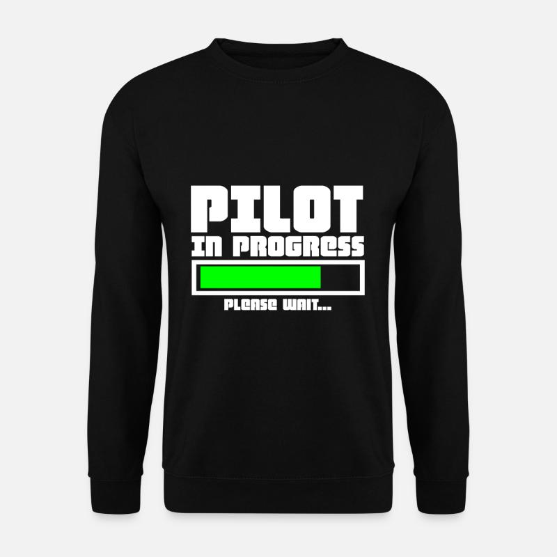 Pilot Flieger - Unisex Pullover - Schwarz