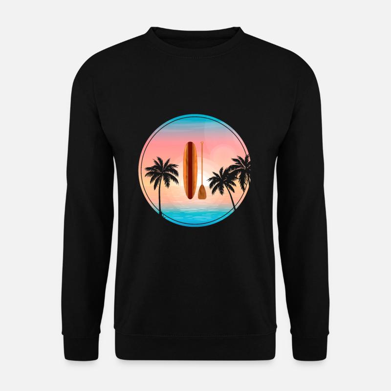 SUP Surfbrett - Unisex Pullover - Schwarz