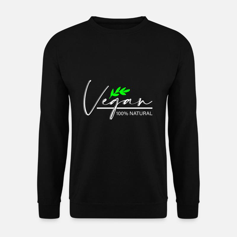 Vegan fruit vegan - Unisex Sweatshirt - black