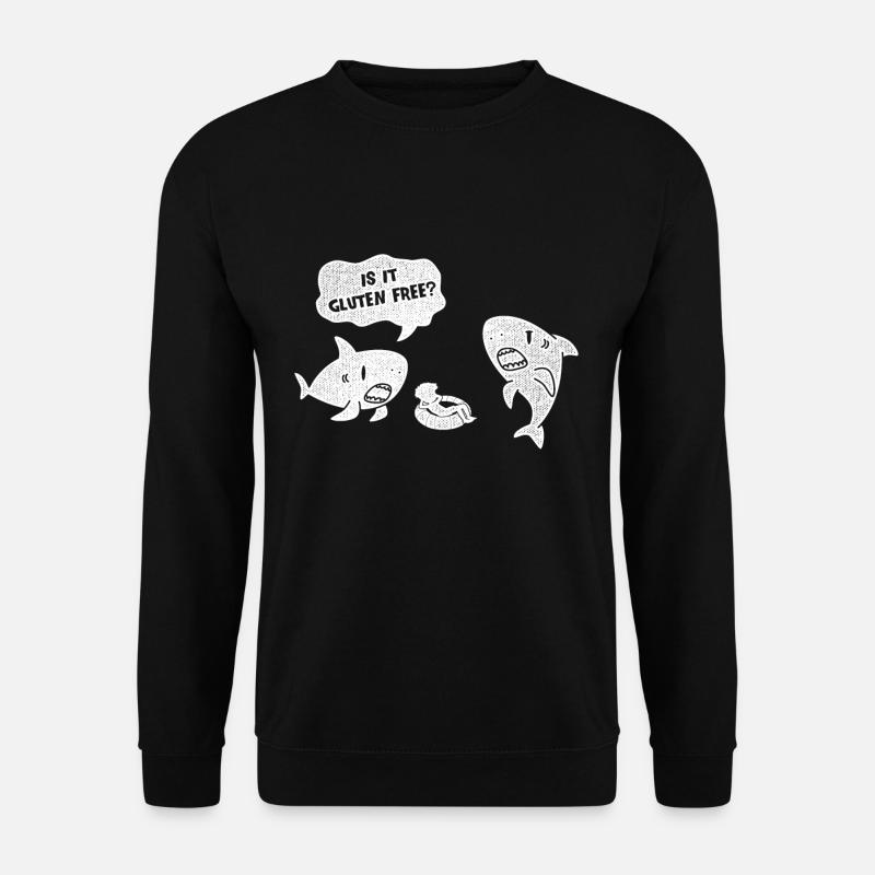 Glutenfrei Hai - Unisex Pullover - Schwarz