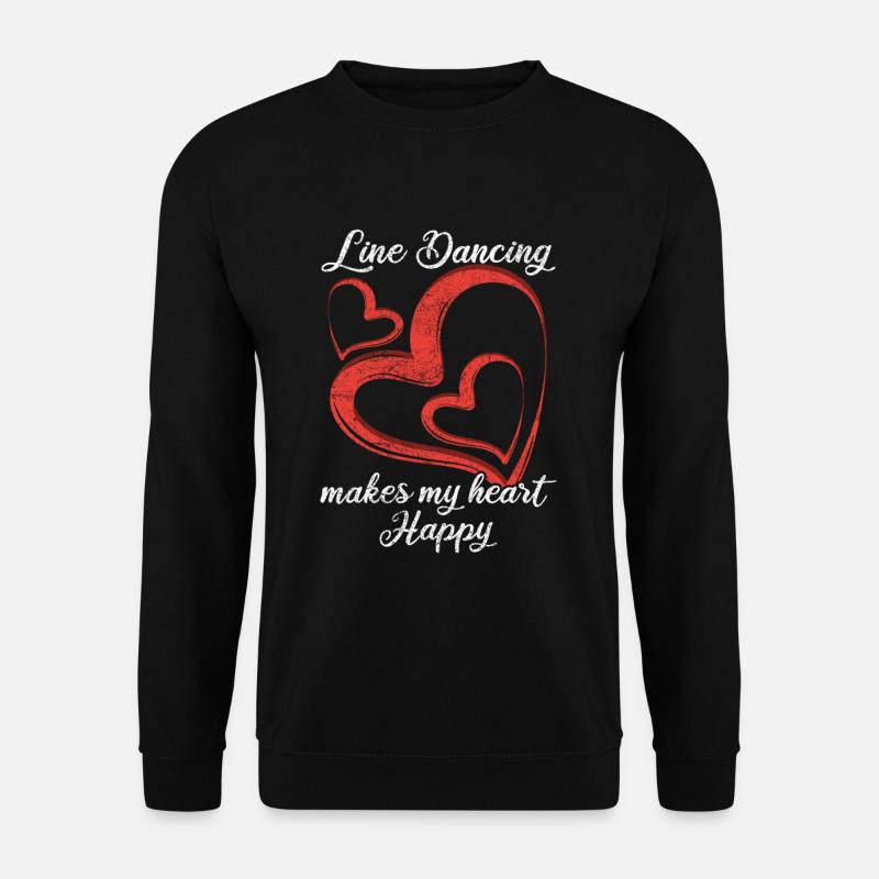 Linedance heart - Unisex Sweatshirt - black