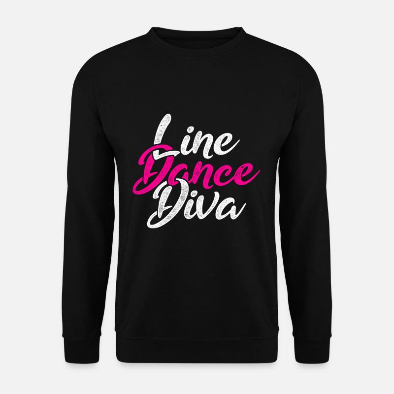 Club de danse de linedance - Sweat-shirt Unisexe - noir