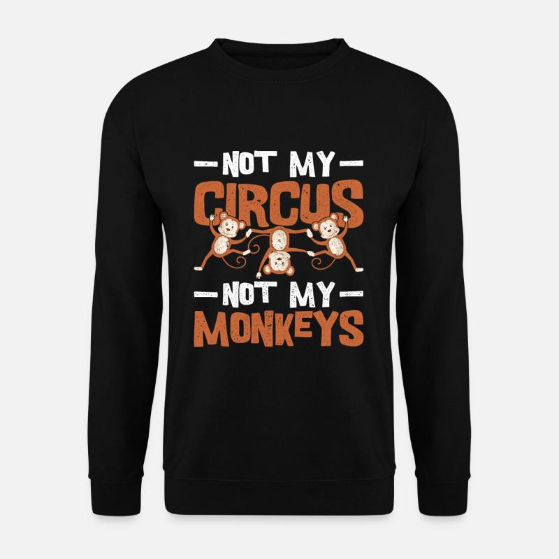 Monkey circus - Unisex Sweatshirt - black