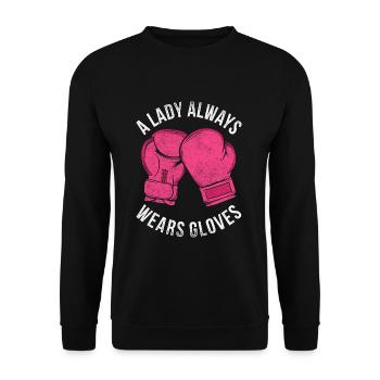 Muay Thai - Unisex Pullover - Schwarz - Vorne - Alina (178cm) & Michal (187cm)