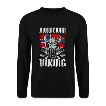 La Norvège - Sweat-shirt Unisexe - noir - Devant - Alina (178cm) & Michal (187cm)