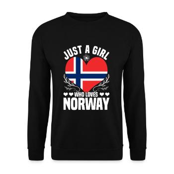 Norway Norwegians - Unisex Sweatshirt - black - Front - Alina (178cm) & Michal (187cm)