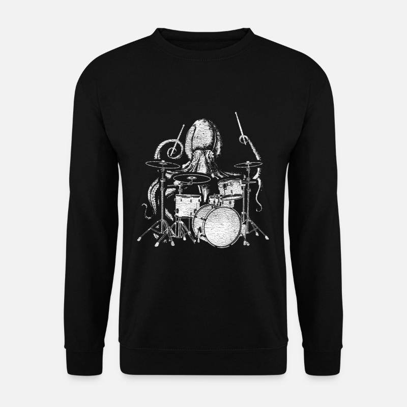 Octopus drums - Unisex Sweatshirt - black